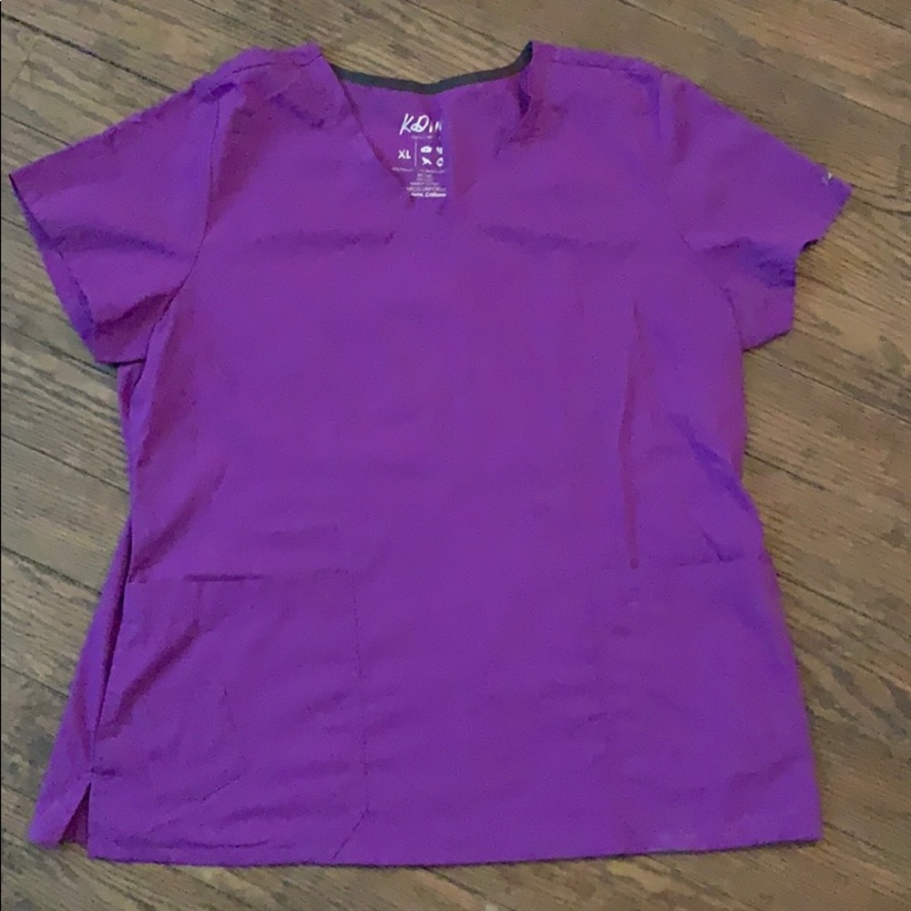 Purple scrub top